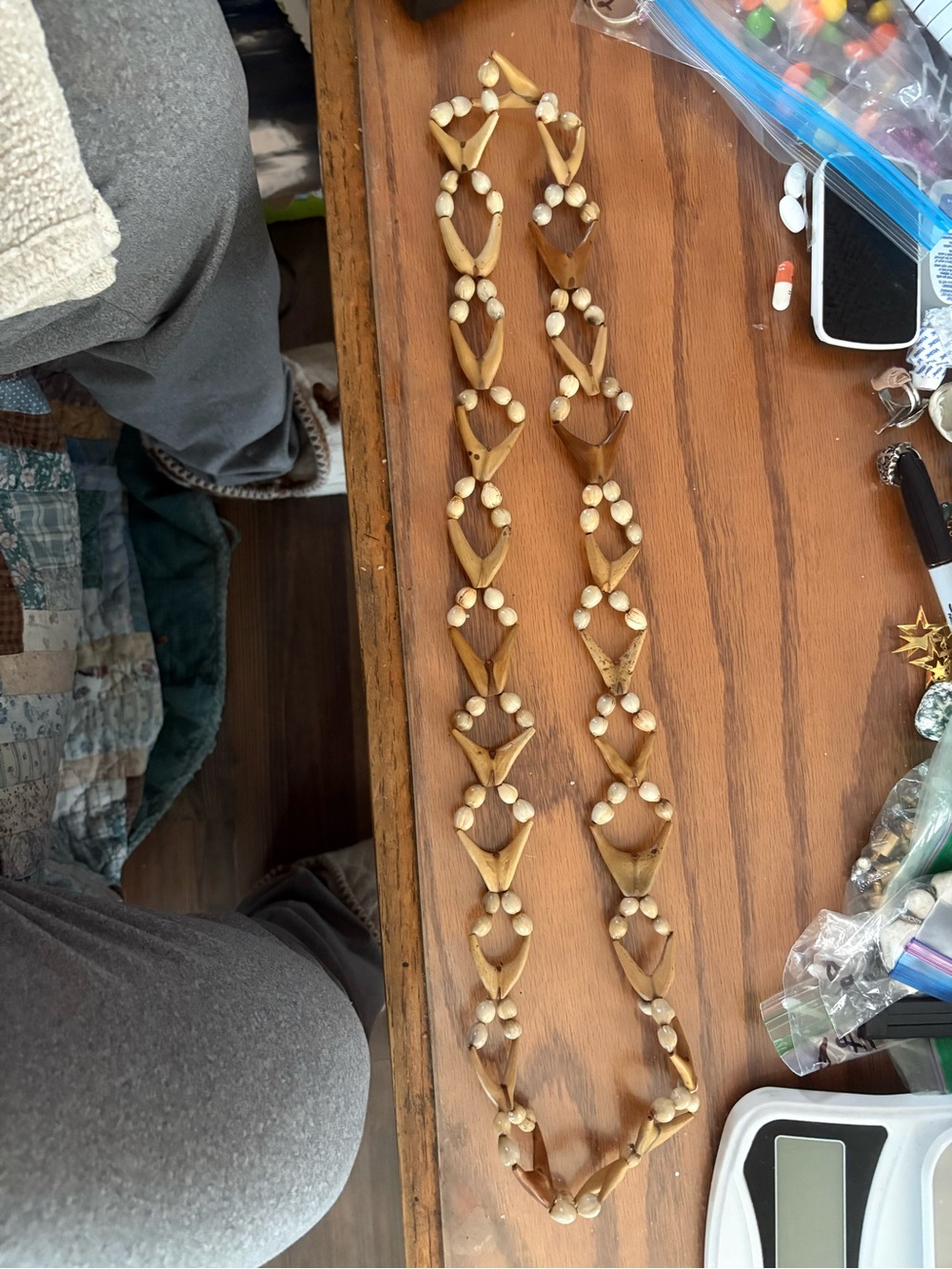 Seed necklace 18 1/2 inches